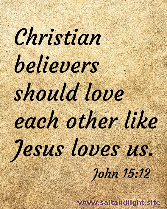Another version of 'Christian believers should love God with all their hearts. Matthew 22:37'