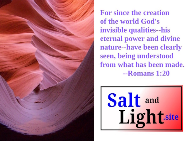 Antelope Canyon, AZ photo with Romans 1:20