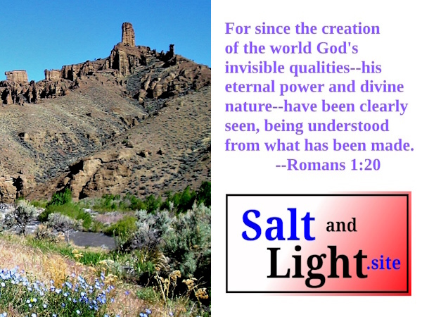Wyoming Mountain with Romans 1:20