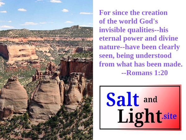 Colorado National Monument photo with Romans 1:20