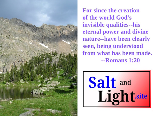 Colorado Mountain with Romans 1:20