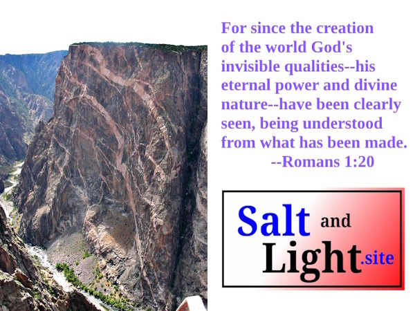 Black Canyon of the Gunnison National Park photo with Romans 1:20