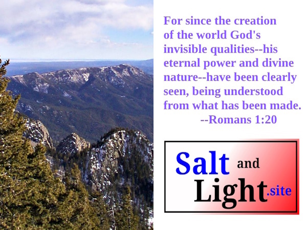 Sandia Crest National Scenic Byway photo with Romans 1:20