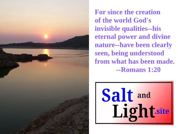 Sunrises and sunsets photo with Romans 1:20