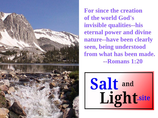 Wyoming Mountain with Romans 1:20