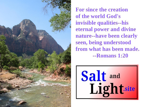 Zion National Park with Romans 1:20