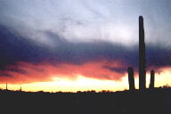 Arizona sunrise and sunset